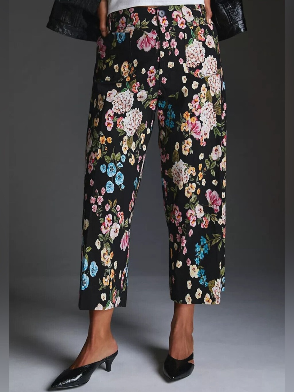 Anthropologie Maeve The Collette Floral Print pants 28